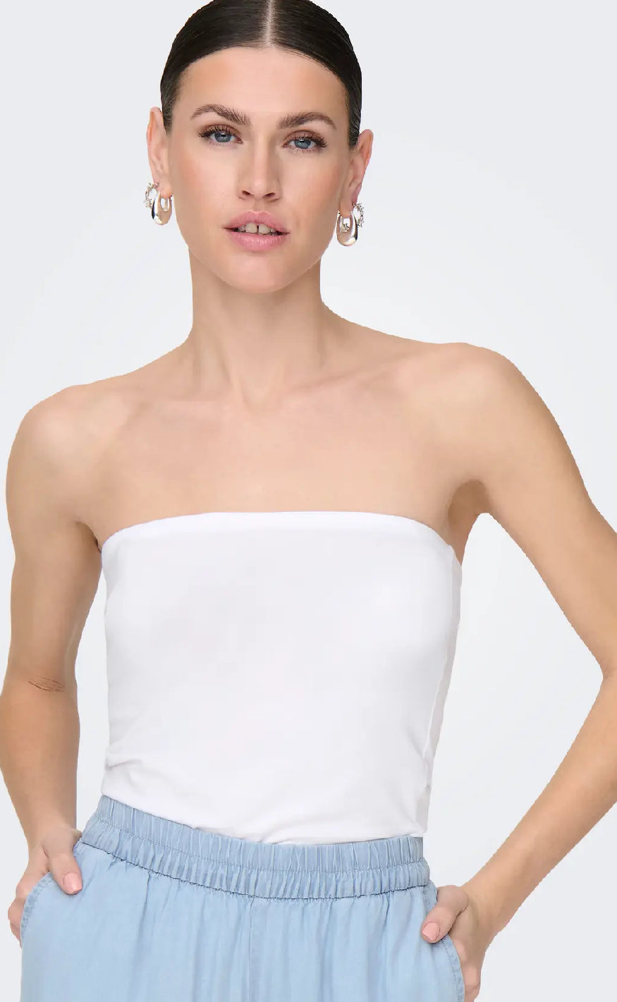 ONLY Top - Love Life - White