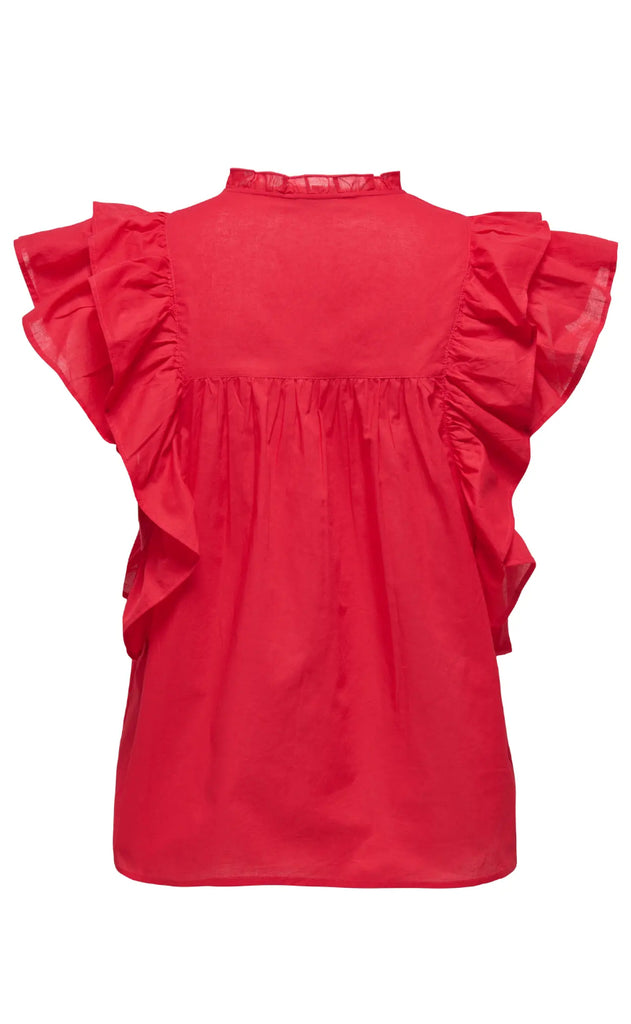 ONLY Top - Sunny - High Risk Red