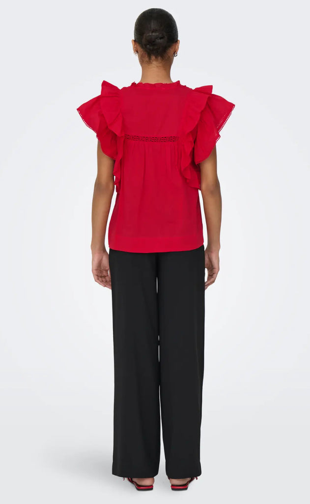 ONLY Top - Sunny - High Risk Red