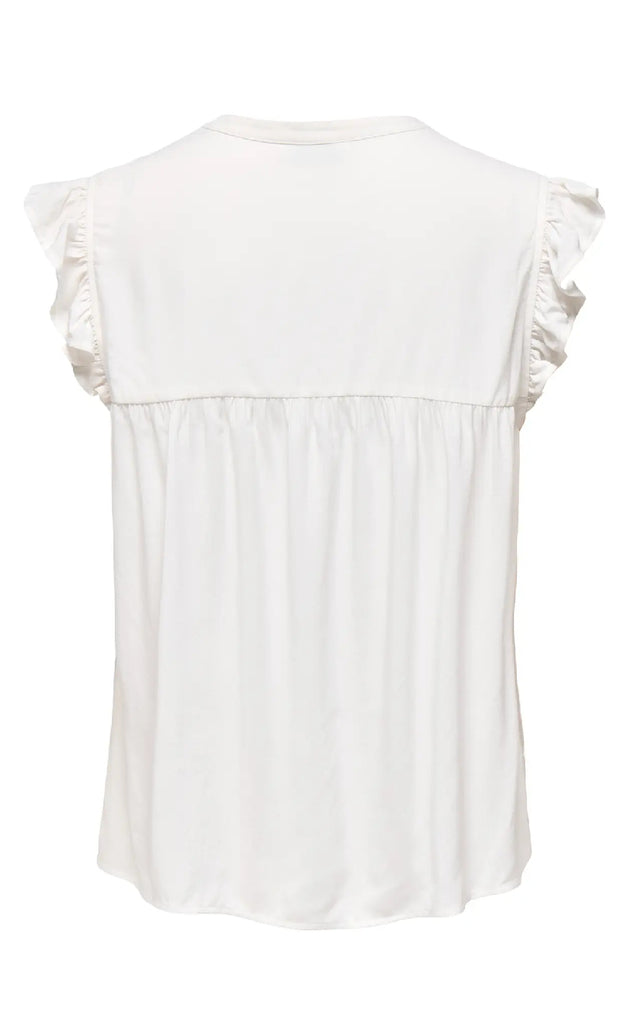 ONLY Top - Vestine - Cloud Dancer/Blue