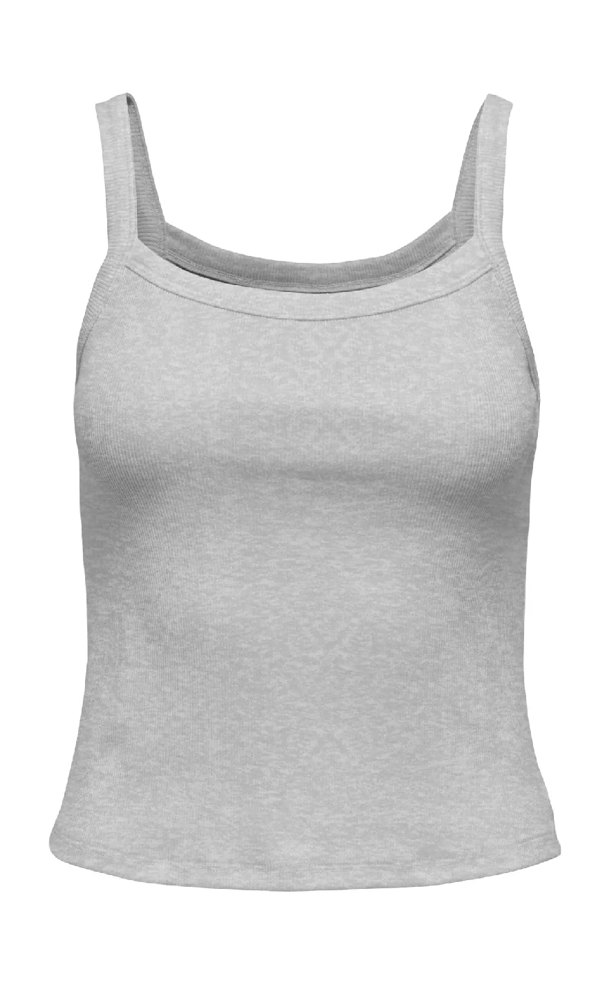 ONLY Top - Vira - Light Grey Melange