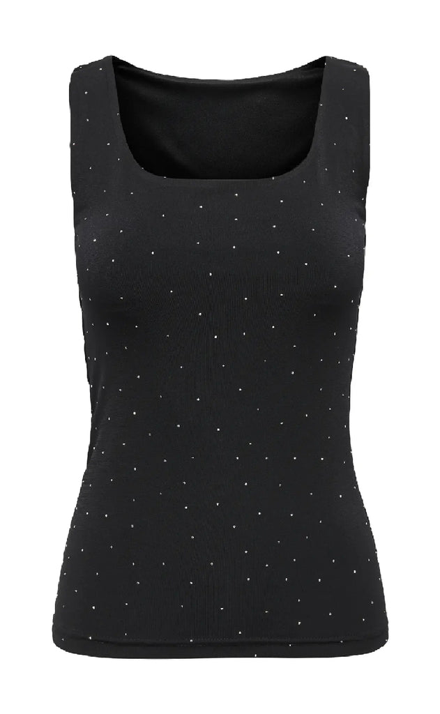 ONLY Top - Zita Ea - Black Silver Rhinstones
