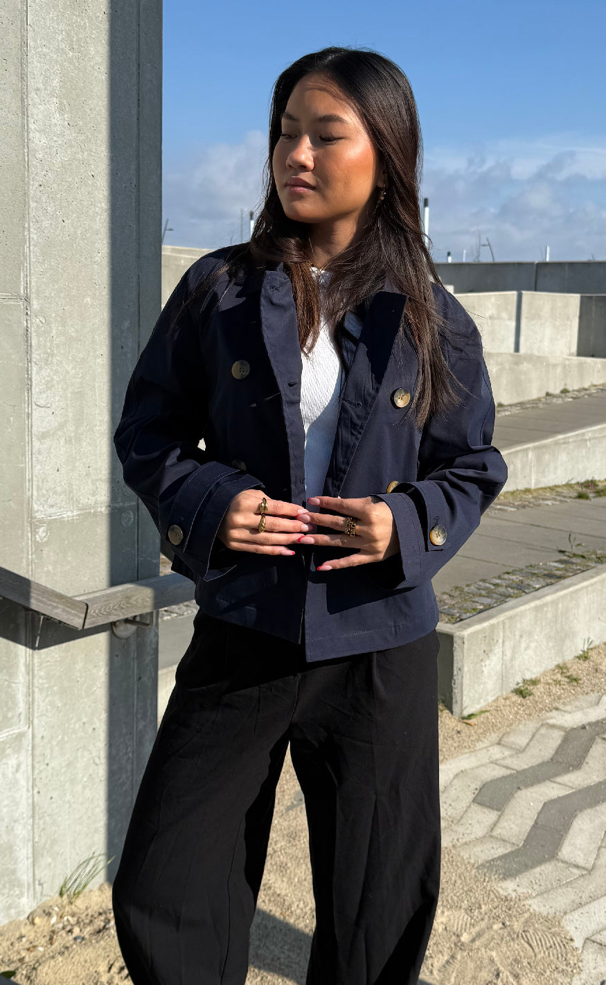 ONLY Trenchcoat - April - Night Sky