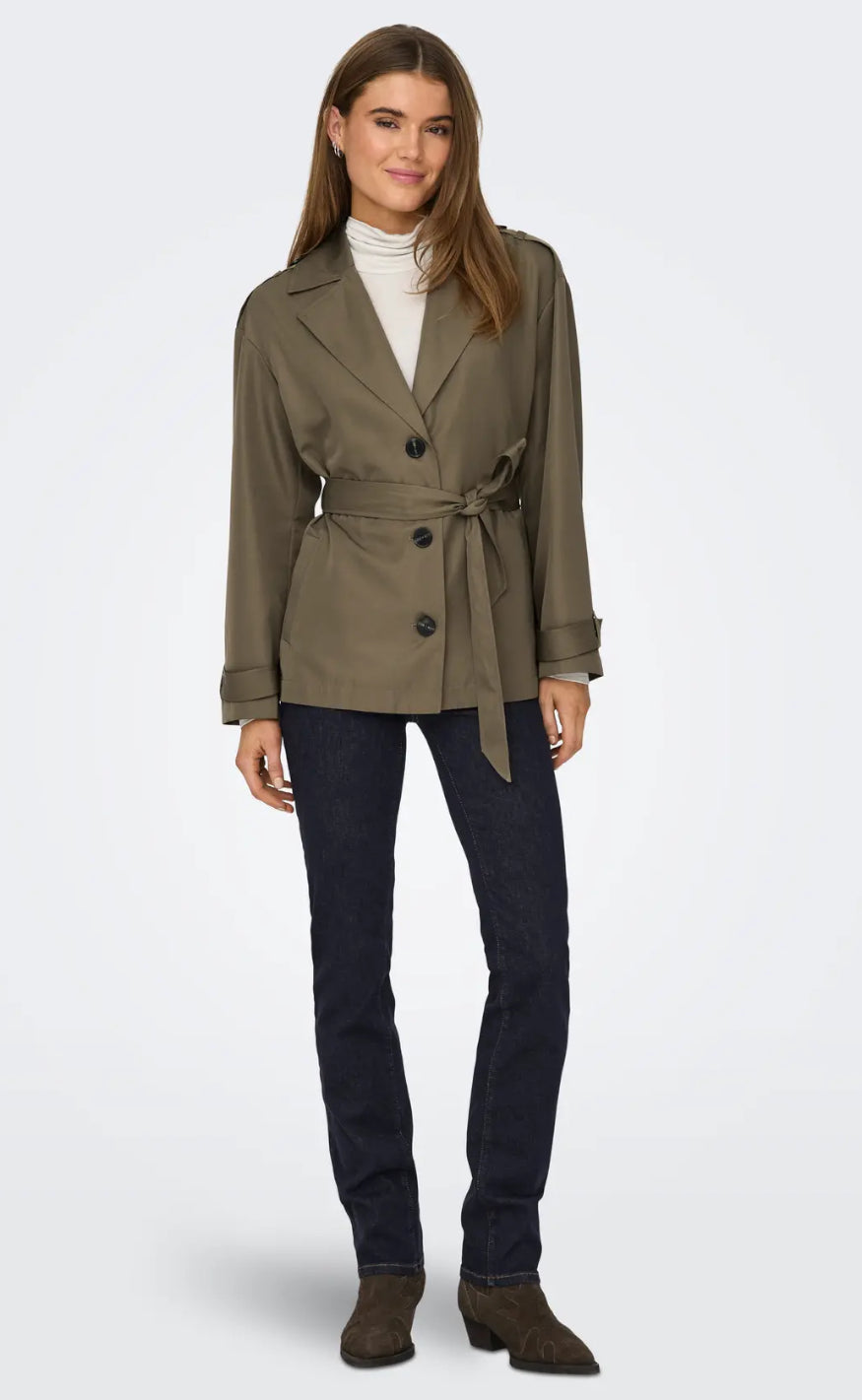 ONLY Trenchcoat - Line - Walnut