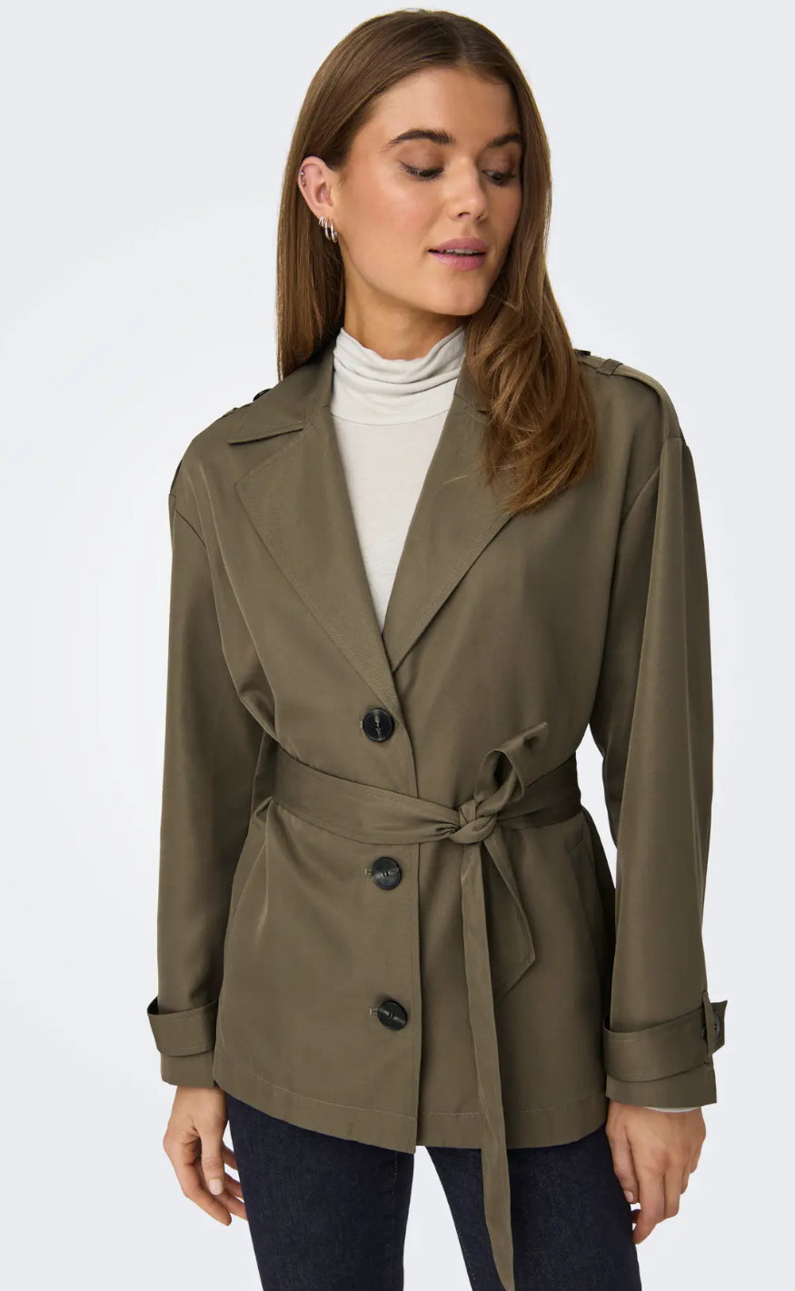 ONLY Trenchcoat - Line - Walnut
