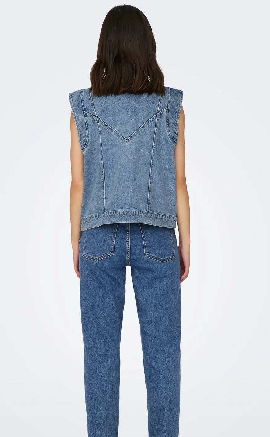 ONLY Vest - Kennedy - Medium Blue Denim