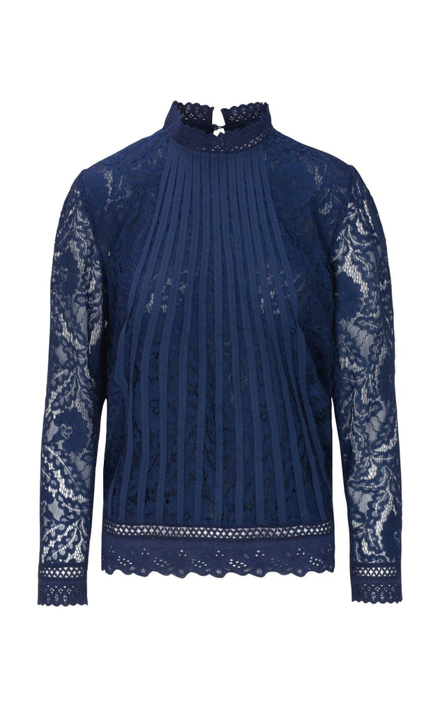 One Two Luxzuz Bluse - Laizy - Dark Antique Blue