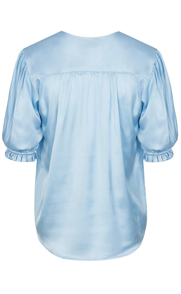 One Two Luxzuz Bluse - Micaela - Placid Blue