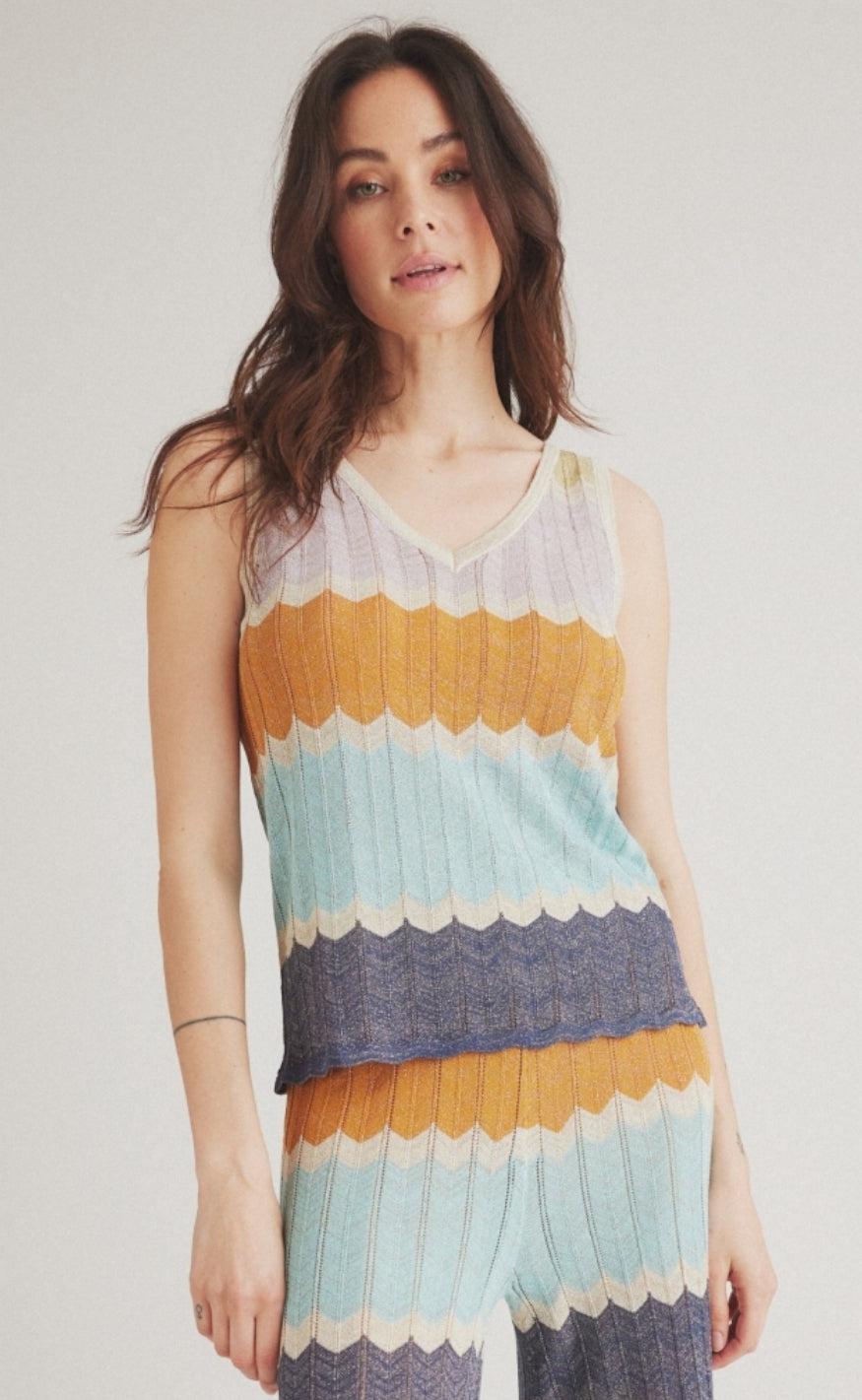 One Two Luxzuz Top - Quinpano - Aqua Mix