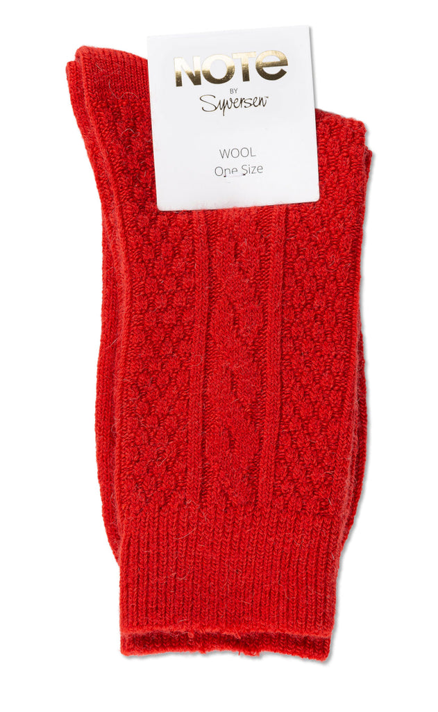 Oroblu Strømper - Woman Wool Cable - Red