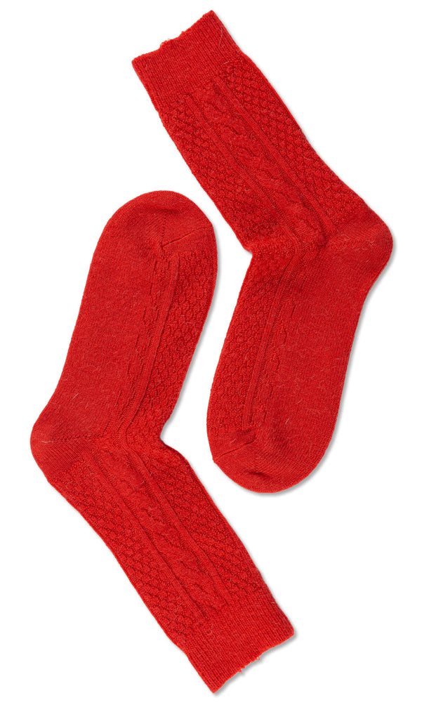 Oroblu Strømper - Woman Wool Cable - Red