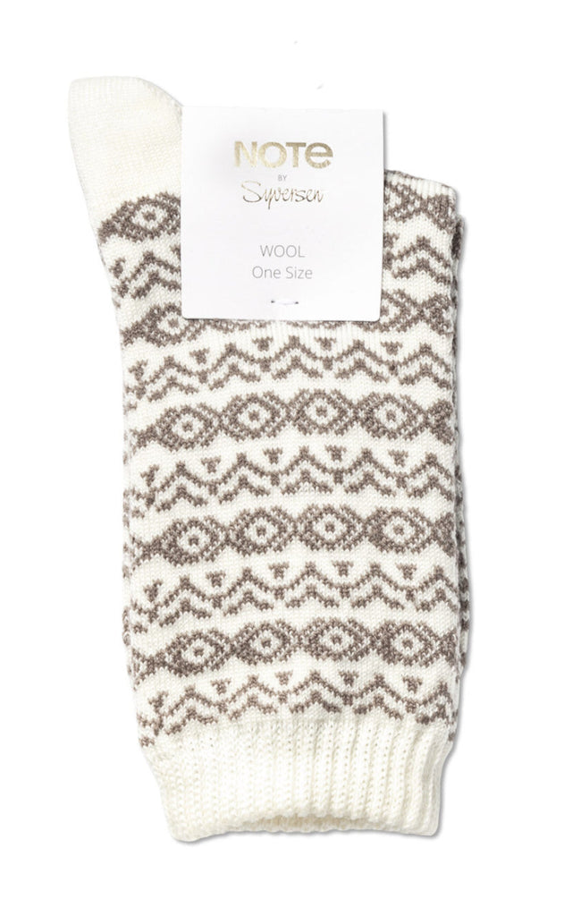 Oroblu Strømper - Woman Wool Pattern - Off White/ Beige