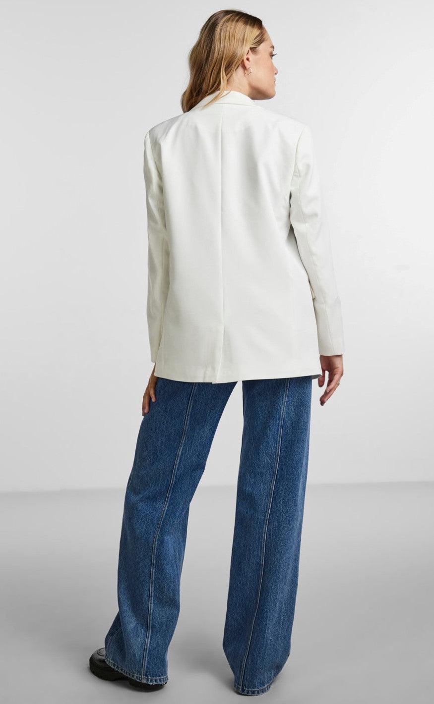 PIECES Blazer - Bossy - Cloud Dancer
