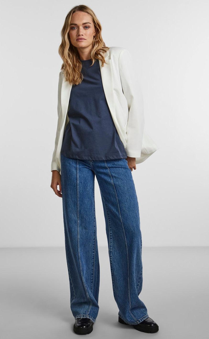 PIECES Blazer - Bossy - Cloud Dancer