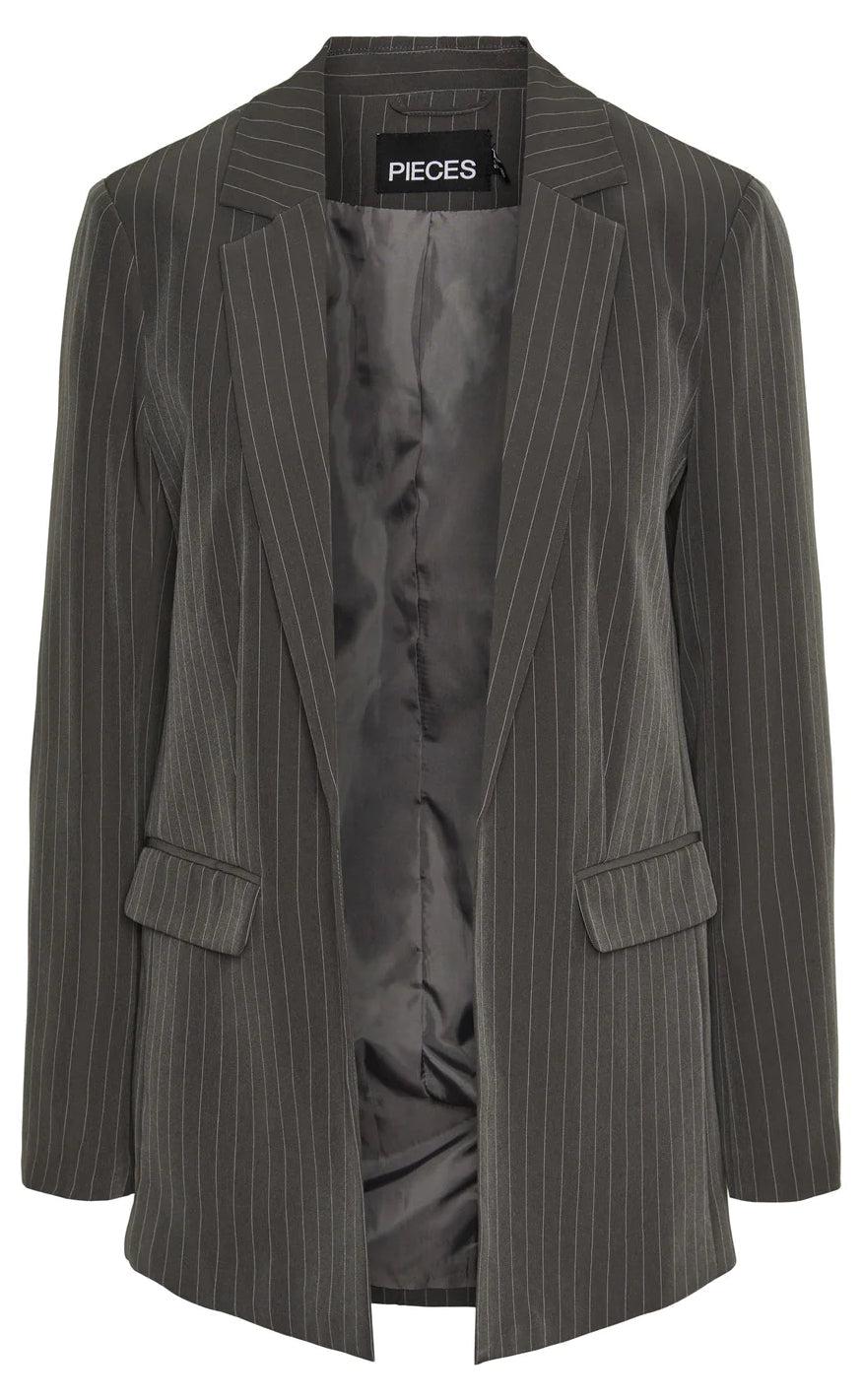 PIECES Blazer - Bossy - Magnet/Pinstripe