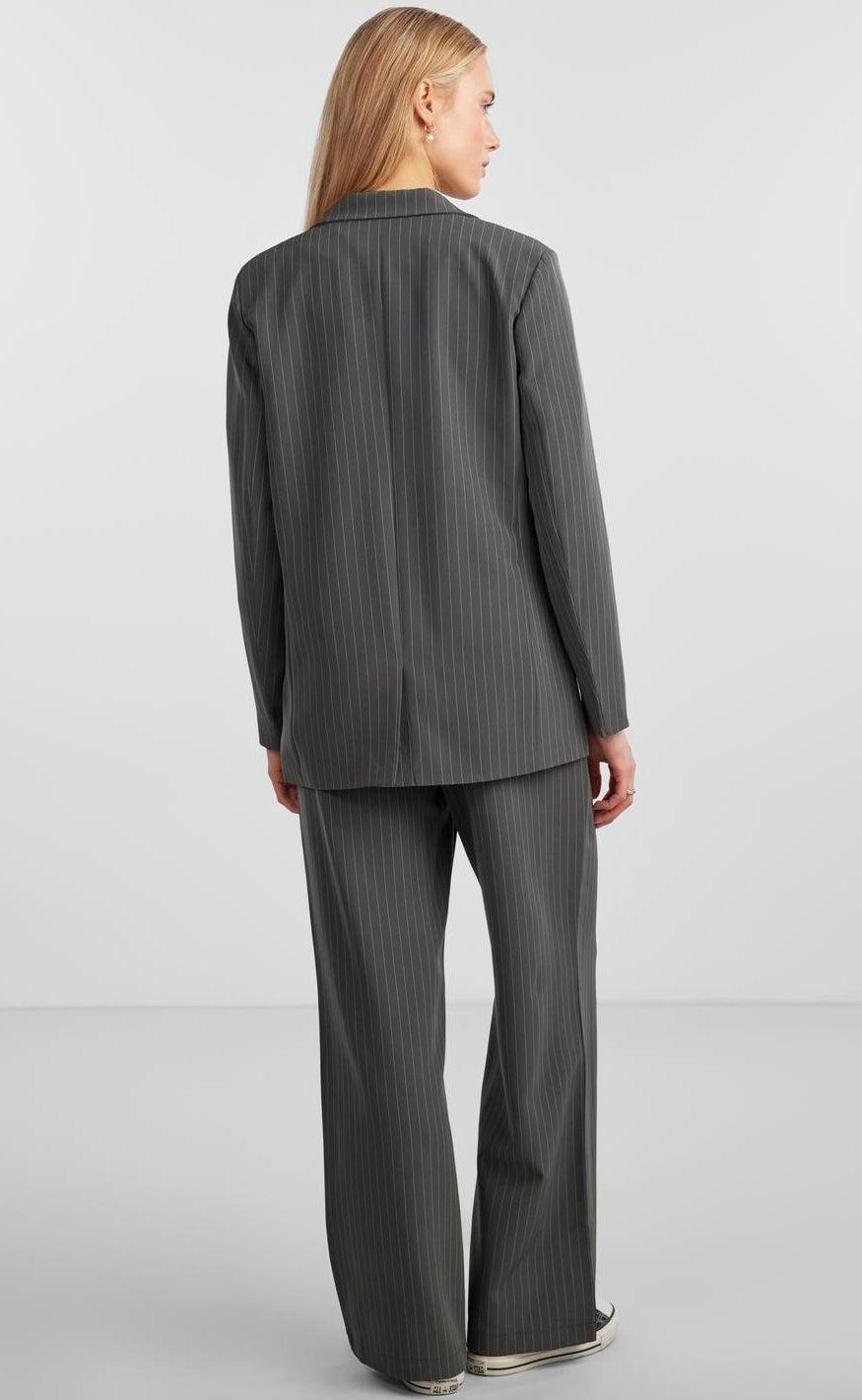 PIECES Blazer - Bossy - Magnet/Pinstripe