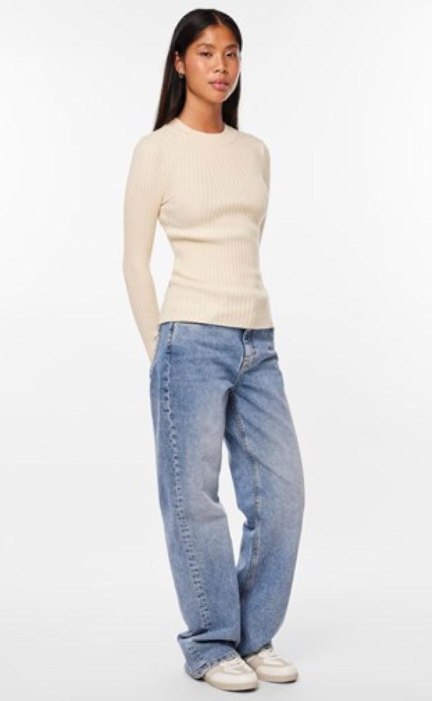 PIECES Bluse - Crista -Birch