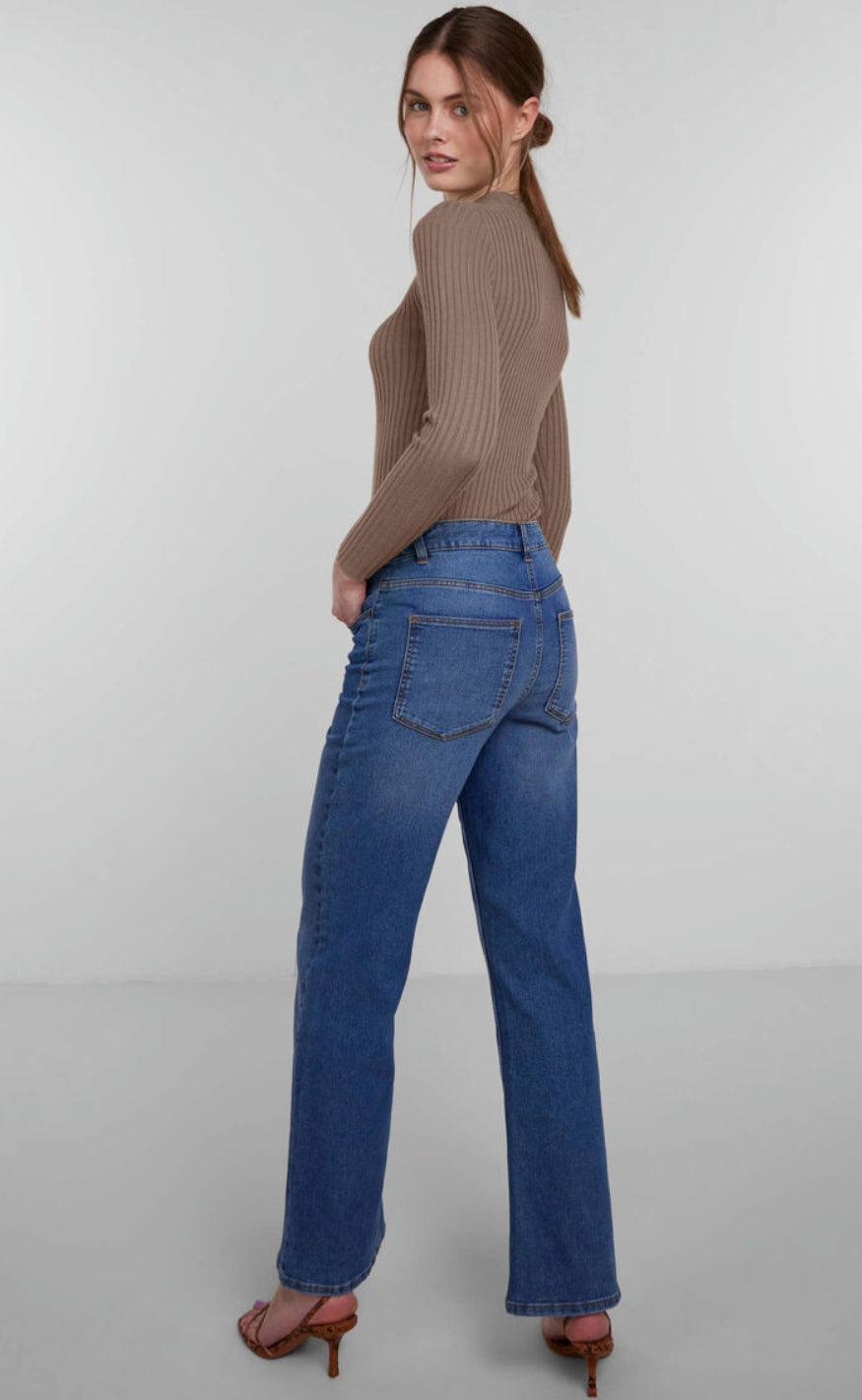 PIECES Bluse - Crista - Fossil