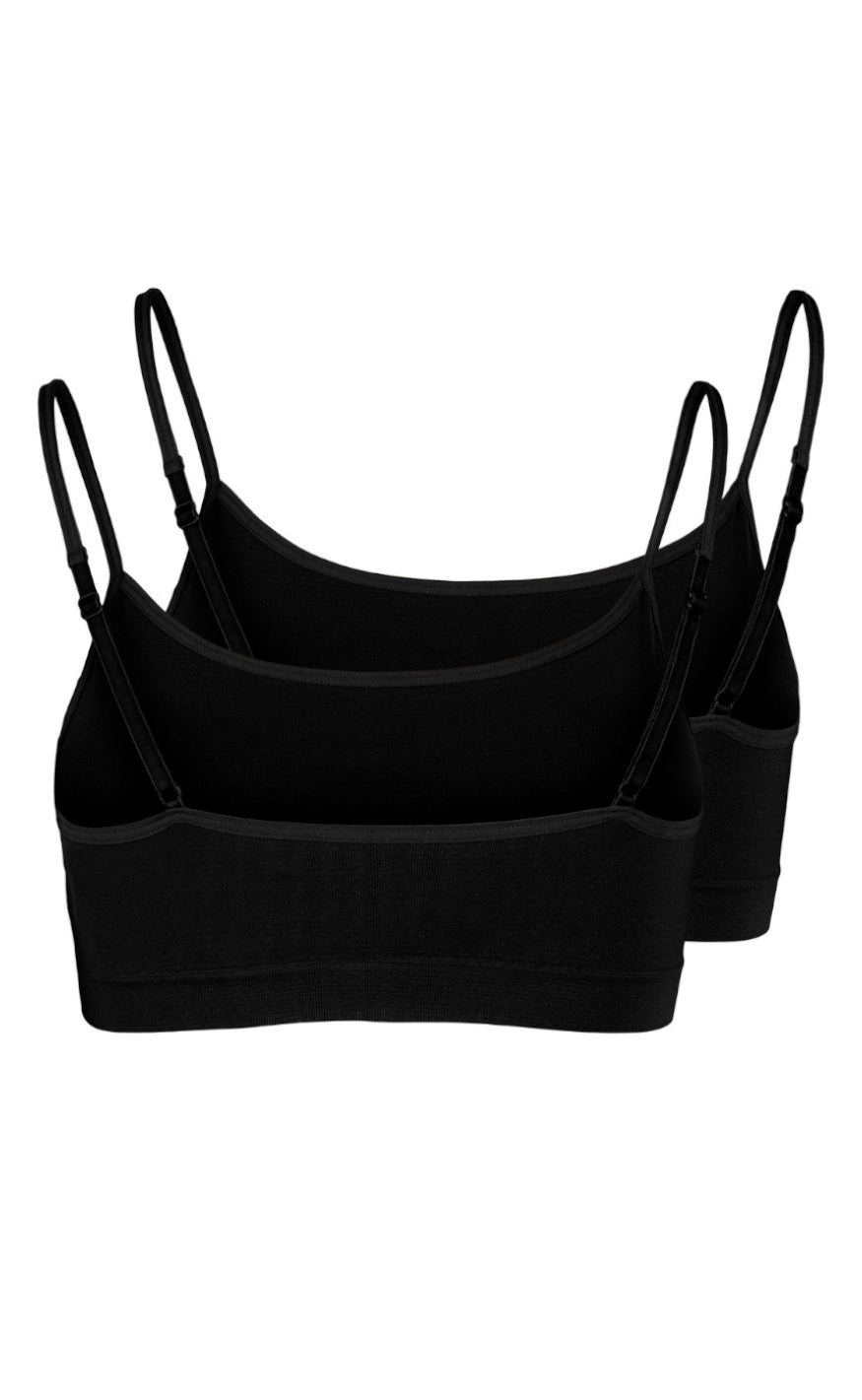 PIECES Bralette - Symmi Top 2-Pack - Black