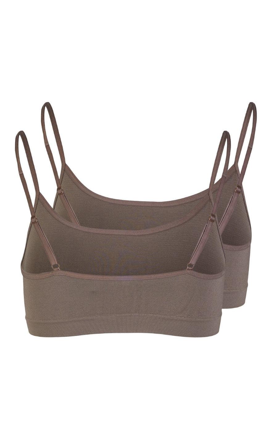 PIECES Bralette - Symmi Top 2-Pack - Falcon