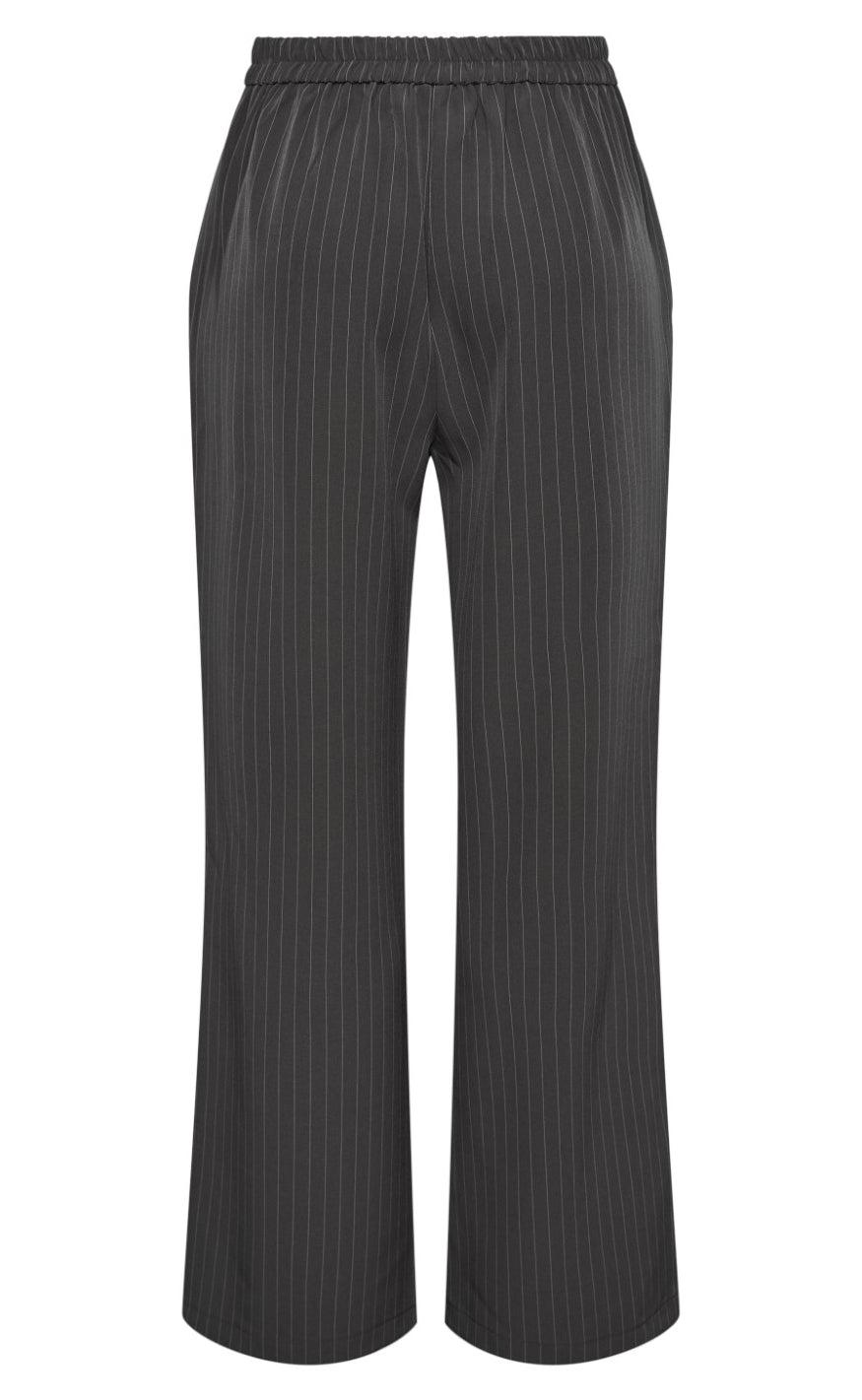 PIECES Bukser - Bossy - Magnet/Pinstripe