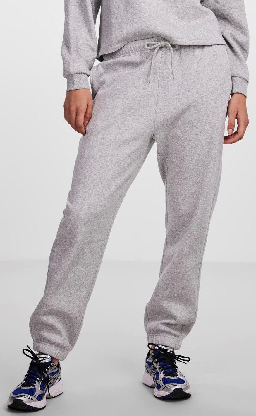 PIECES Bukser - Chilli - Light Grey Melange