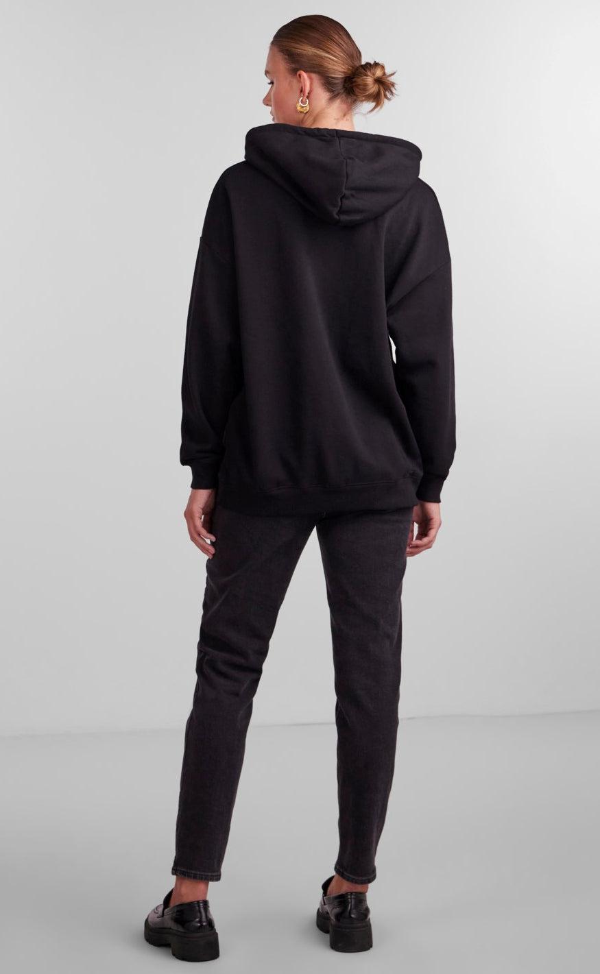 PIECES Hoodie - Chilli - Black