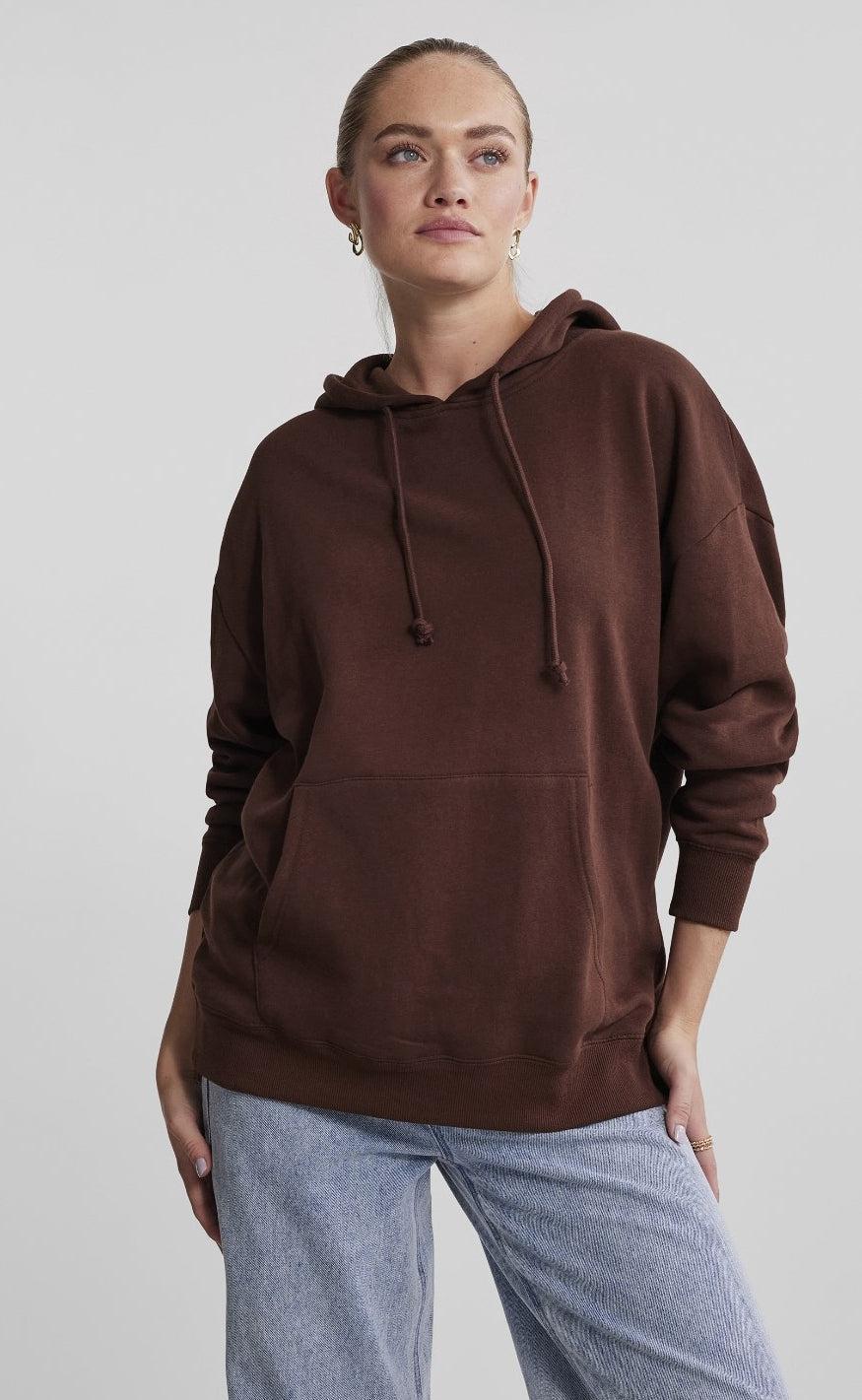 PIECES Hoodie - Chilli - Chicory Coffee