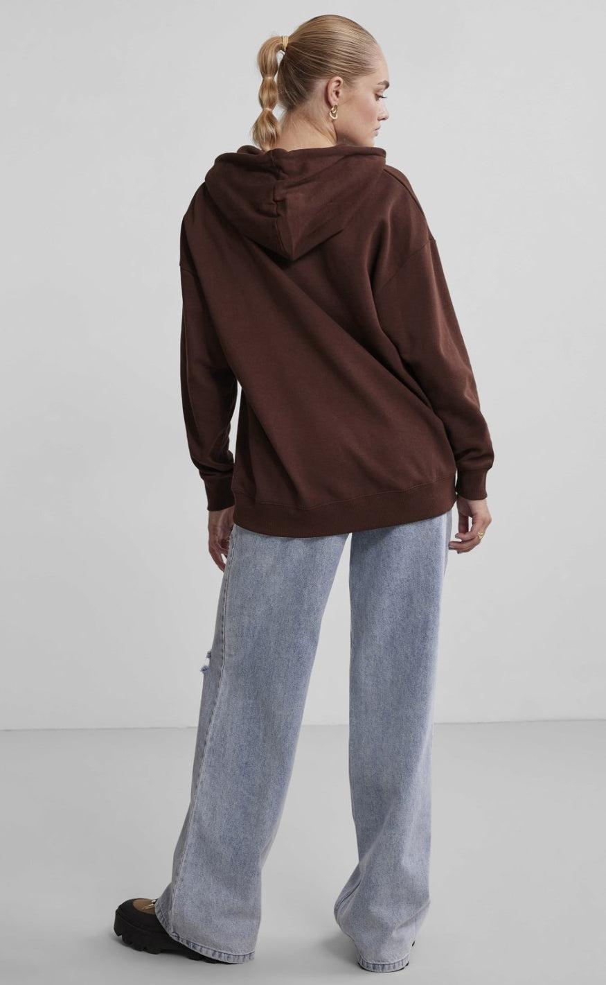 PIECES Hoodie - Chilli - Chicory Coffee