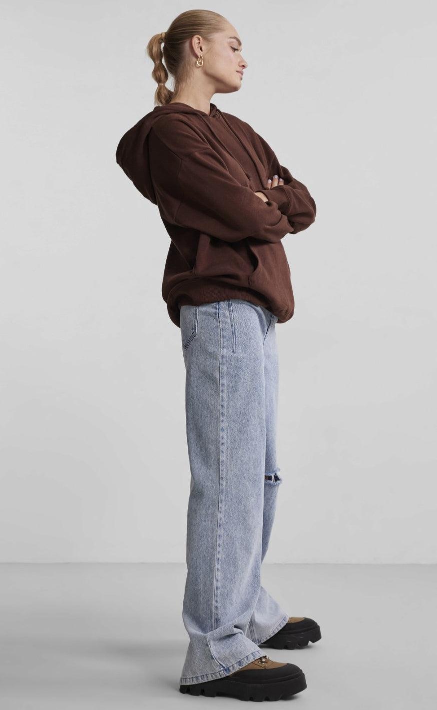 PIECES Hoodie - Chilli - Chicory Coffee