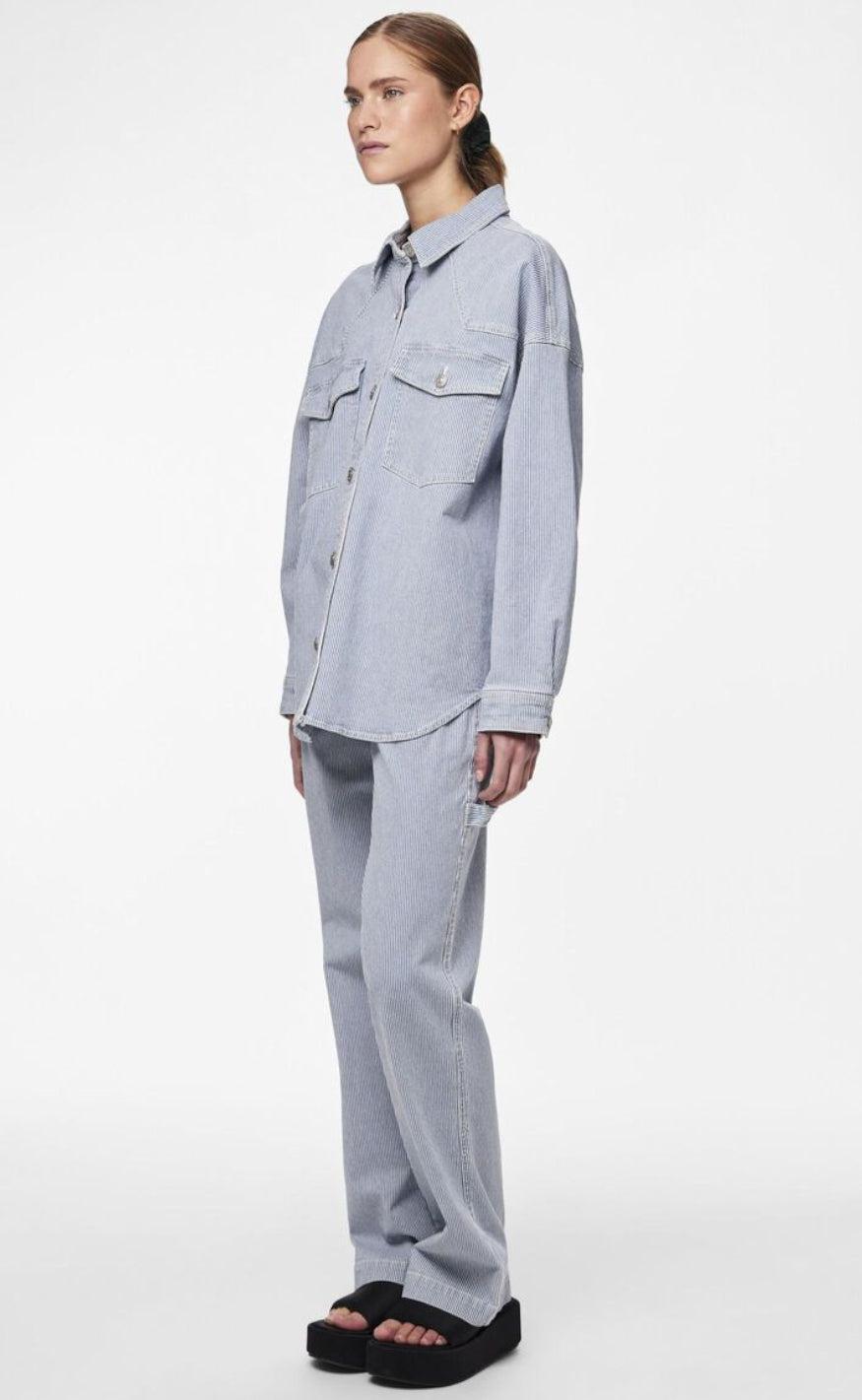 PIECES Jakke - Billo - Light Blue Denim