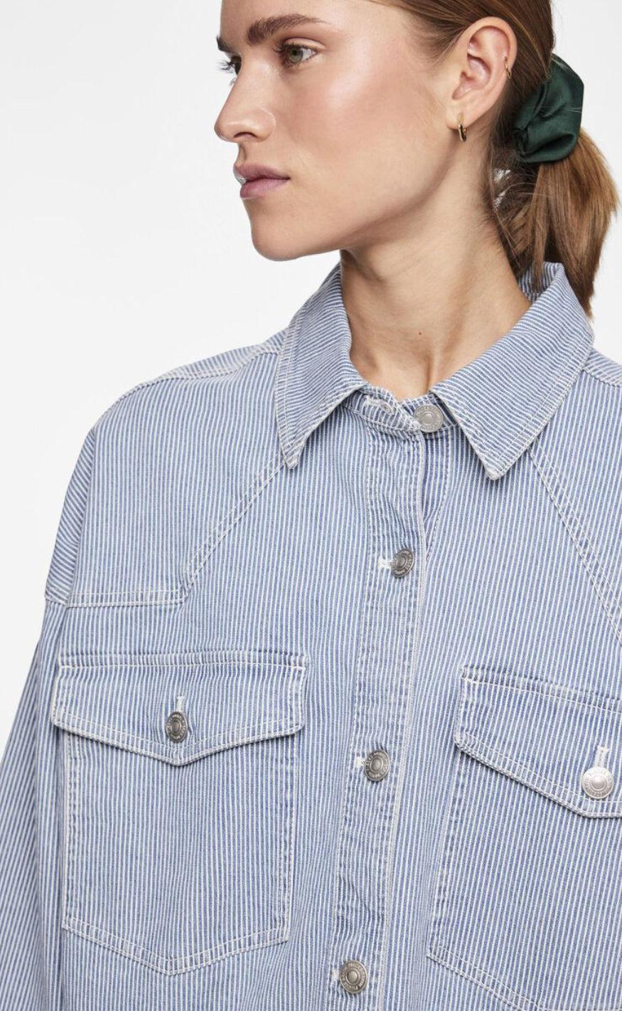 PIECES Jakke - Billo - Light Blue Denim