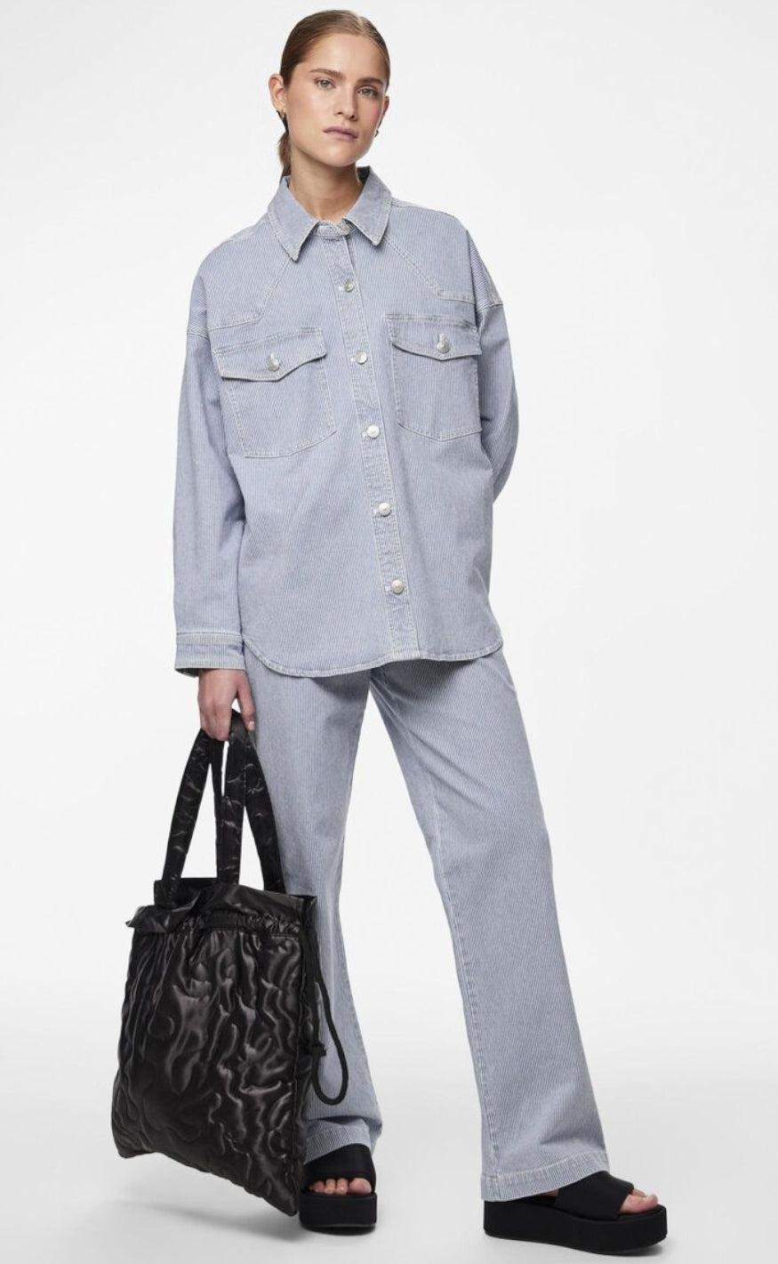 PIECES Jakke - Billo - Light Blue Denim