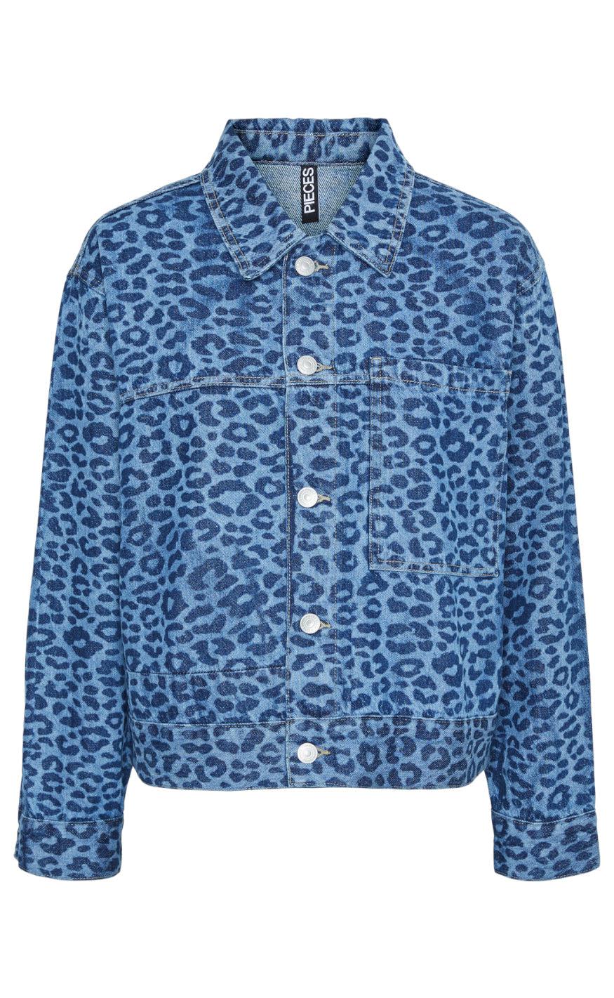 PIECES Jakke - Nova - Dark Blue Denim Blue