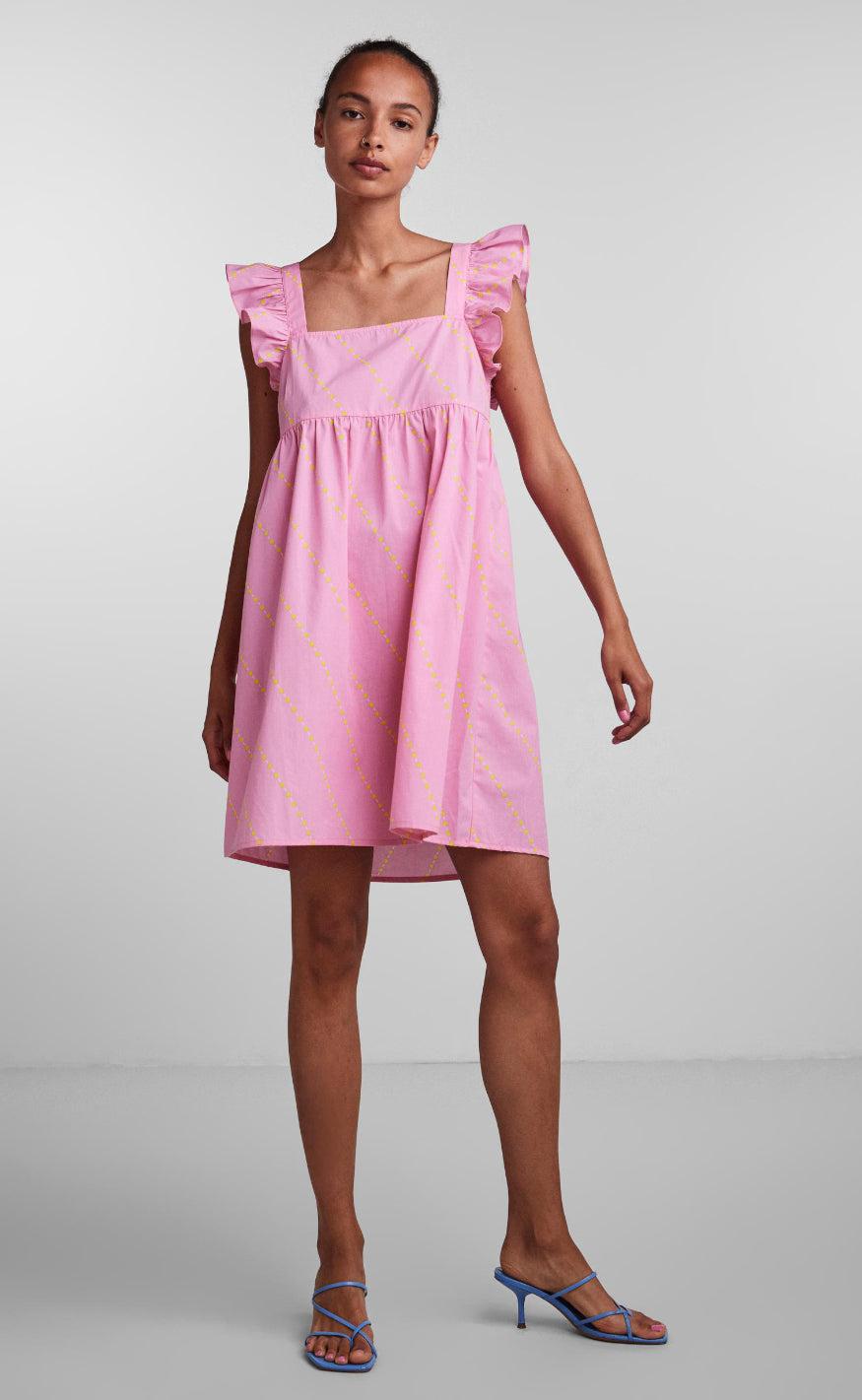 PIECES Kjole - Janni - Prism Pink Hurtig levering | Fashionbystrand