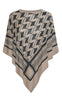 PIECES Poncho - Novis - Silver Mink