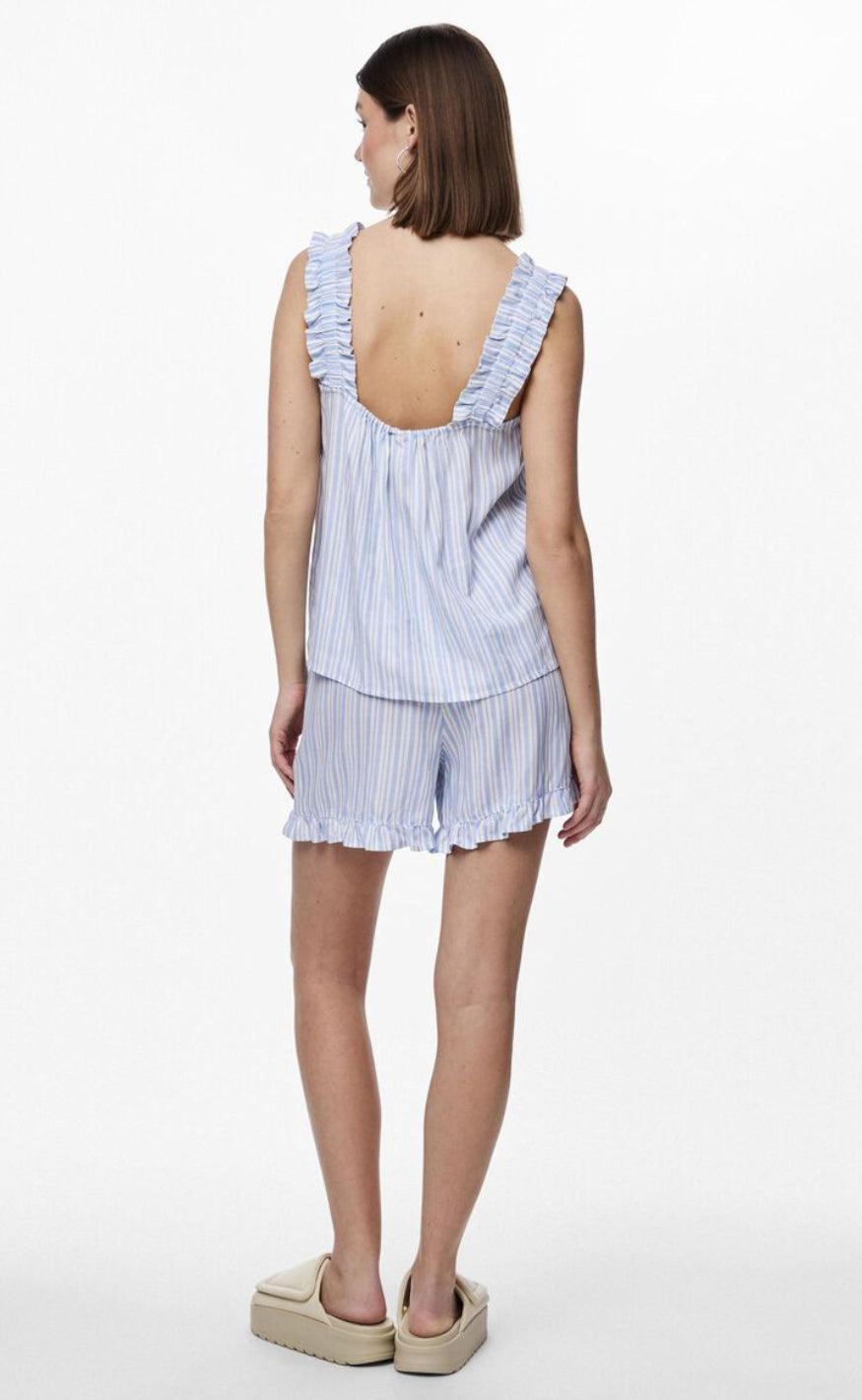PIECES Shorts - Alvina - Blue Bell