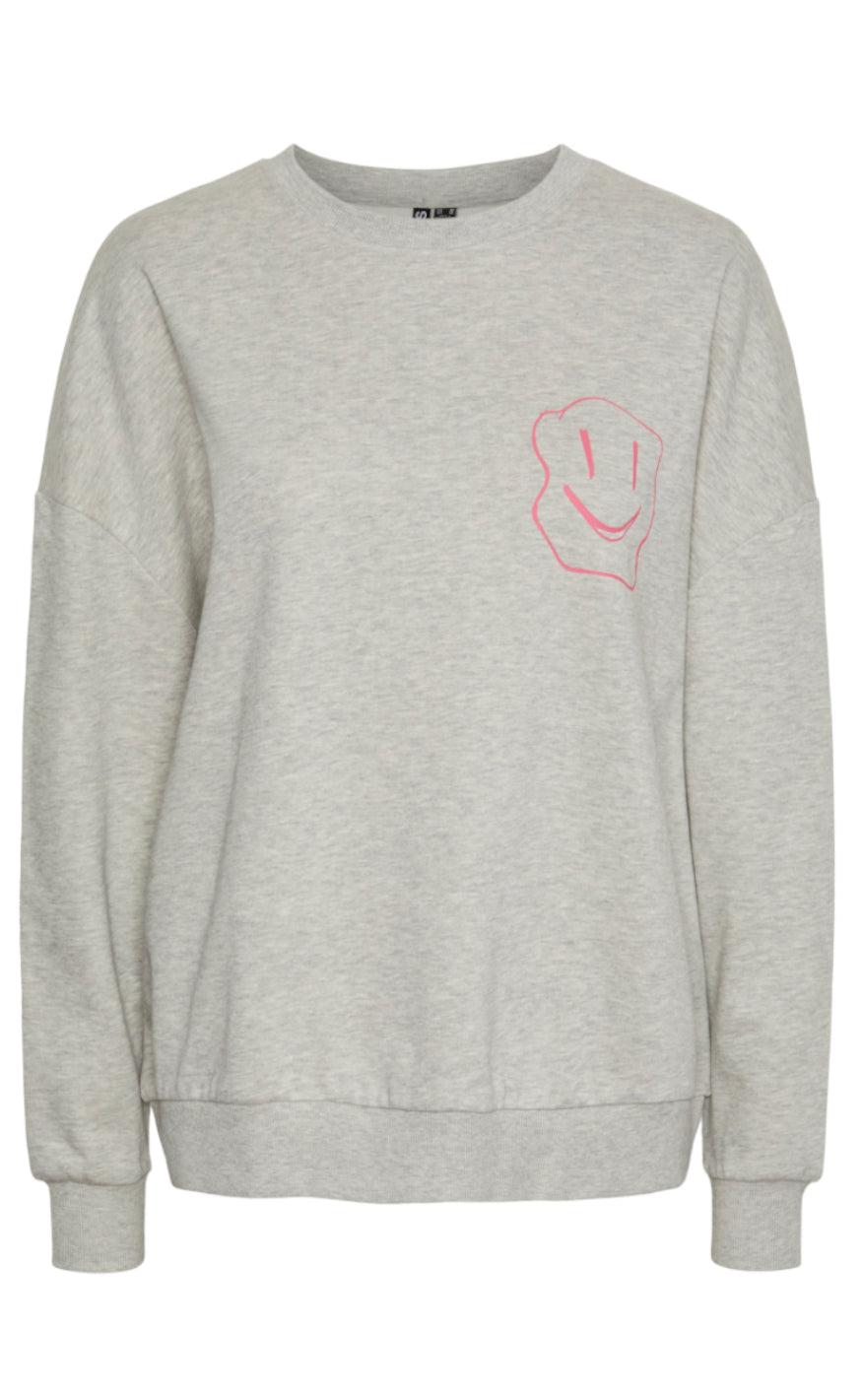 PIECES Sweater - Dyllo - Light Grey Melange