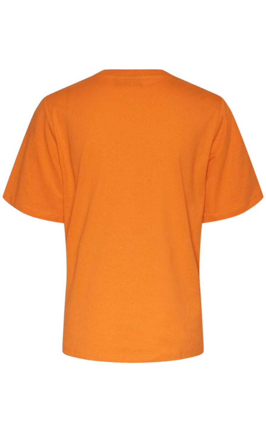 PIECES T-Shirt - Molly - Persimmon Orange