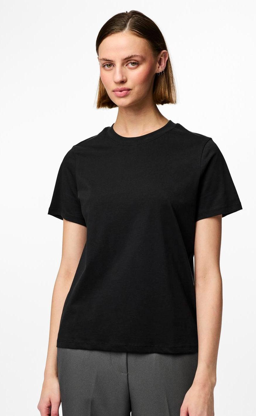 PIECES T-Shirt - Ria - Black