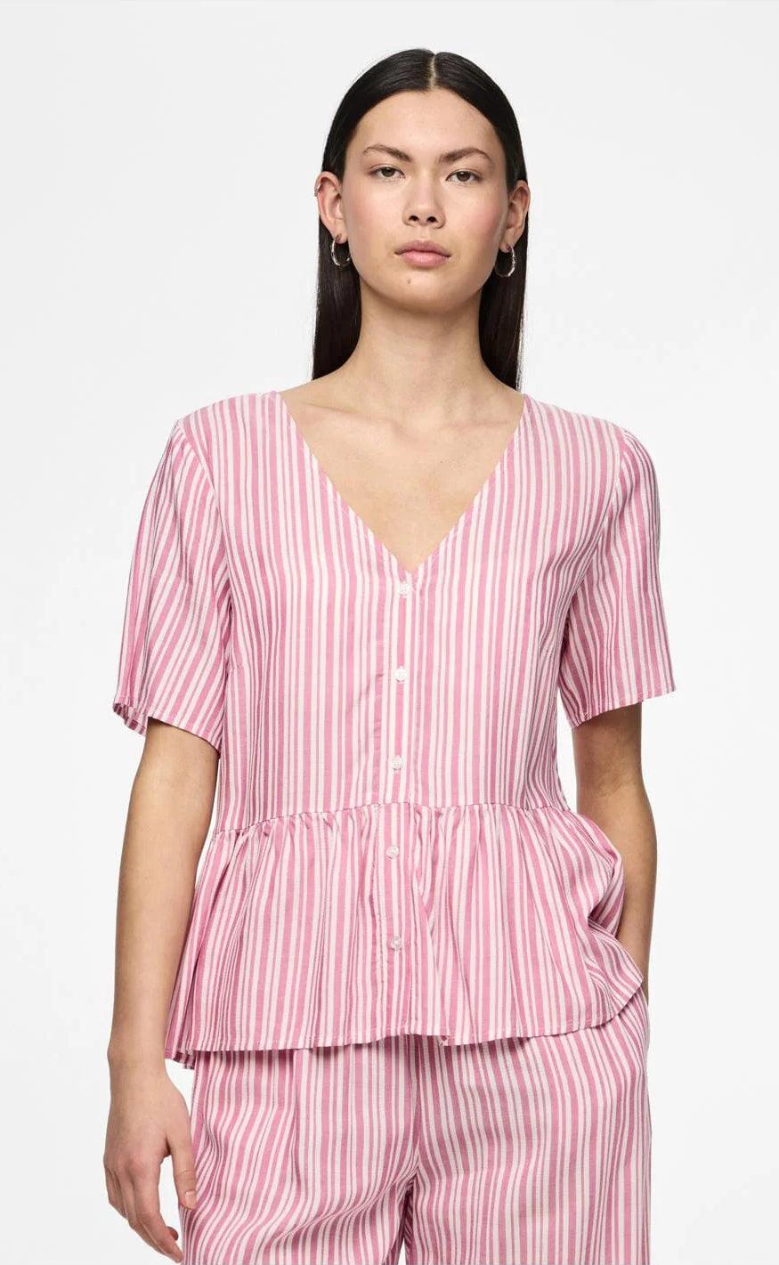 PIECES Top - Alvina - Ibis Rose