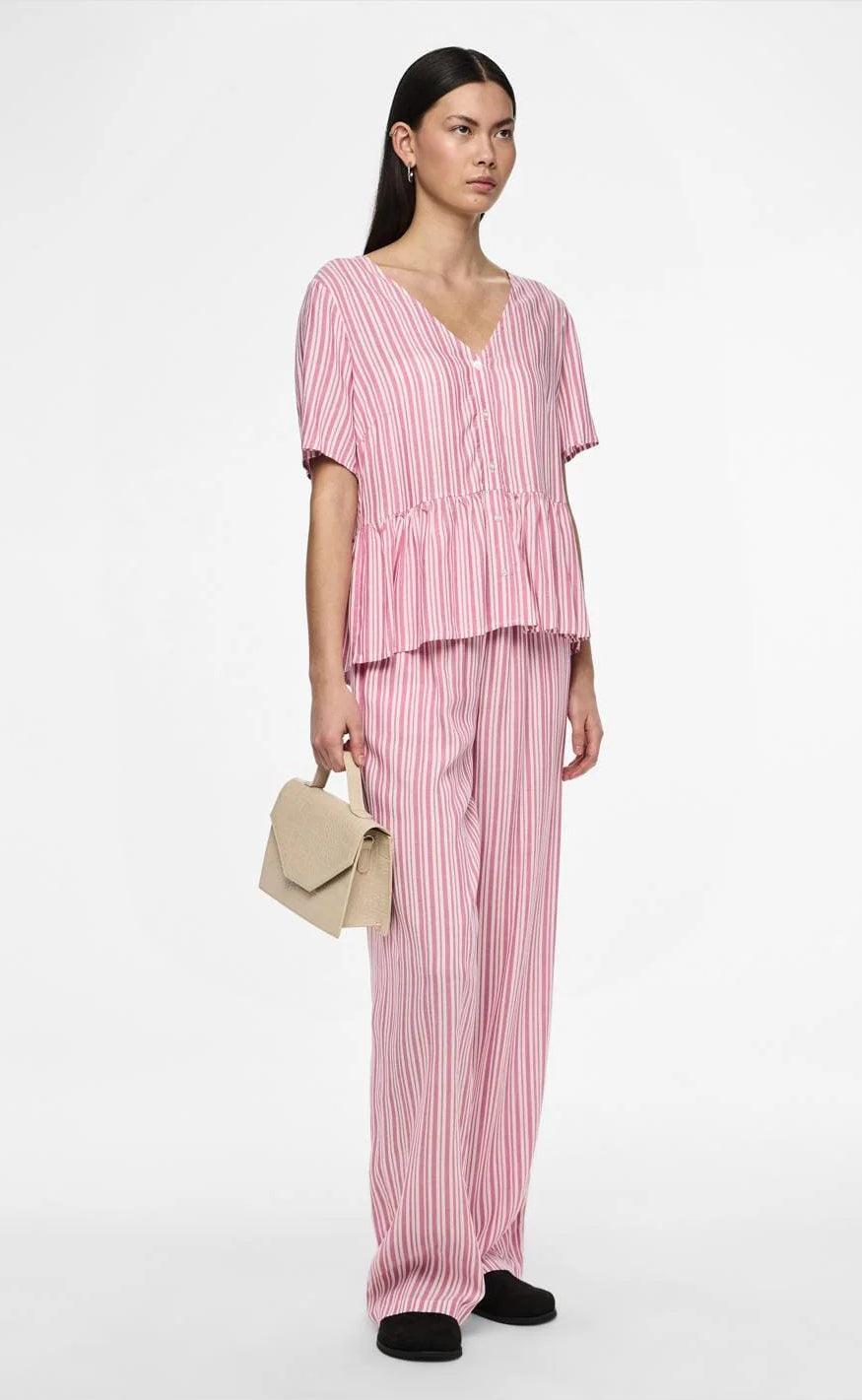 PIECES Top - Alvina - Ibis Rose