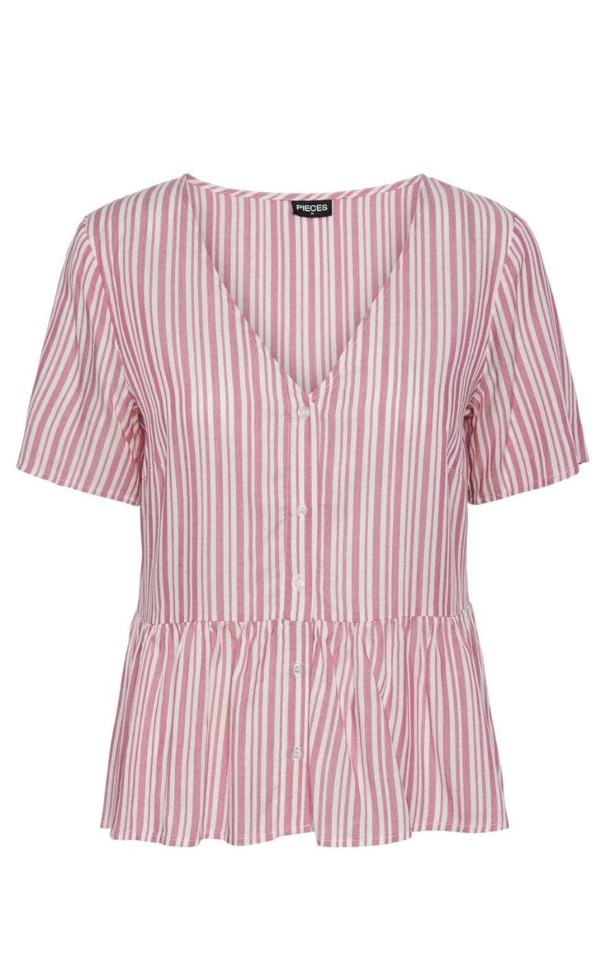 PIECES Top - Alvina - Ibis Rose