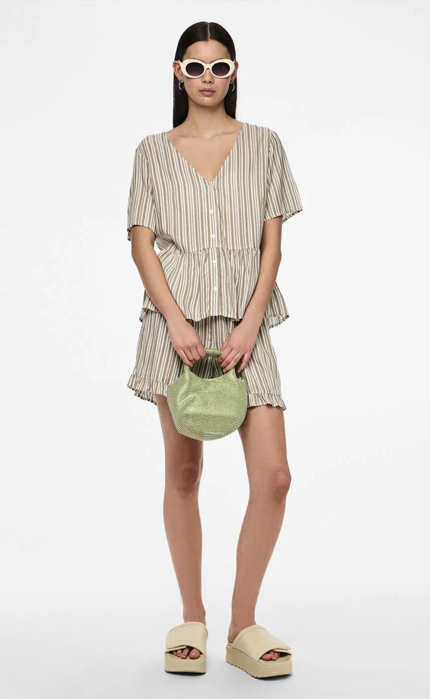 PIECES Top - Alvina - Laurel Oak
