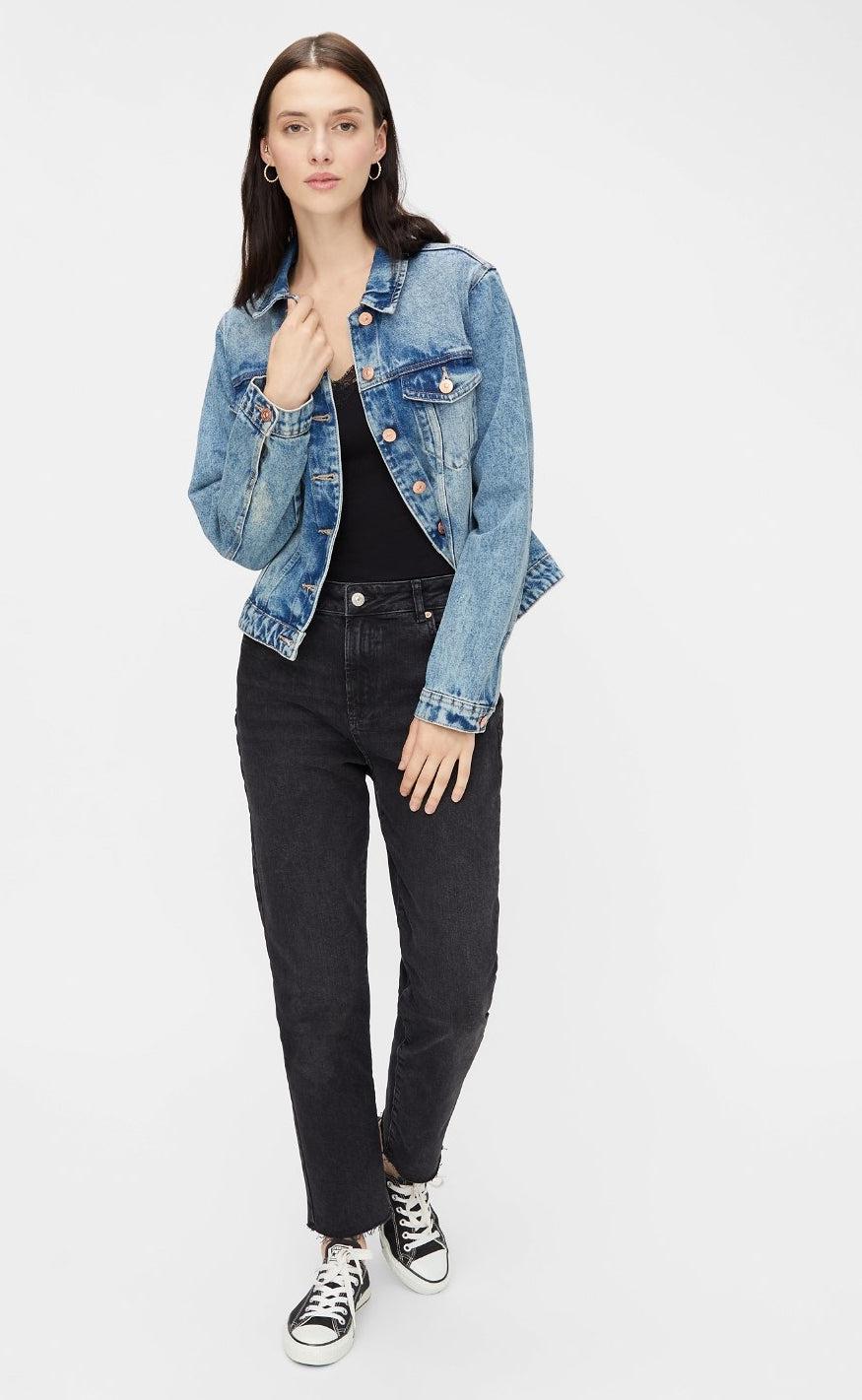 PIECES Top - Barbera - Black