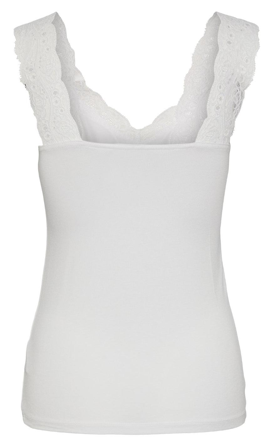 PIECES Top - Barbera - Bright White