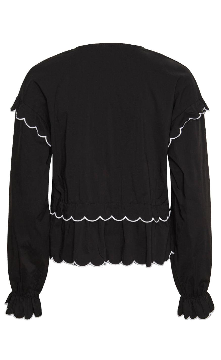PIECES Top - Luna - Black