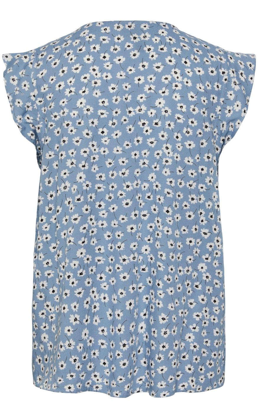 PIECES Top - Nya - Faded Denim