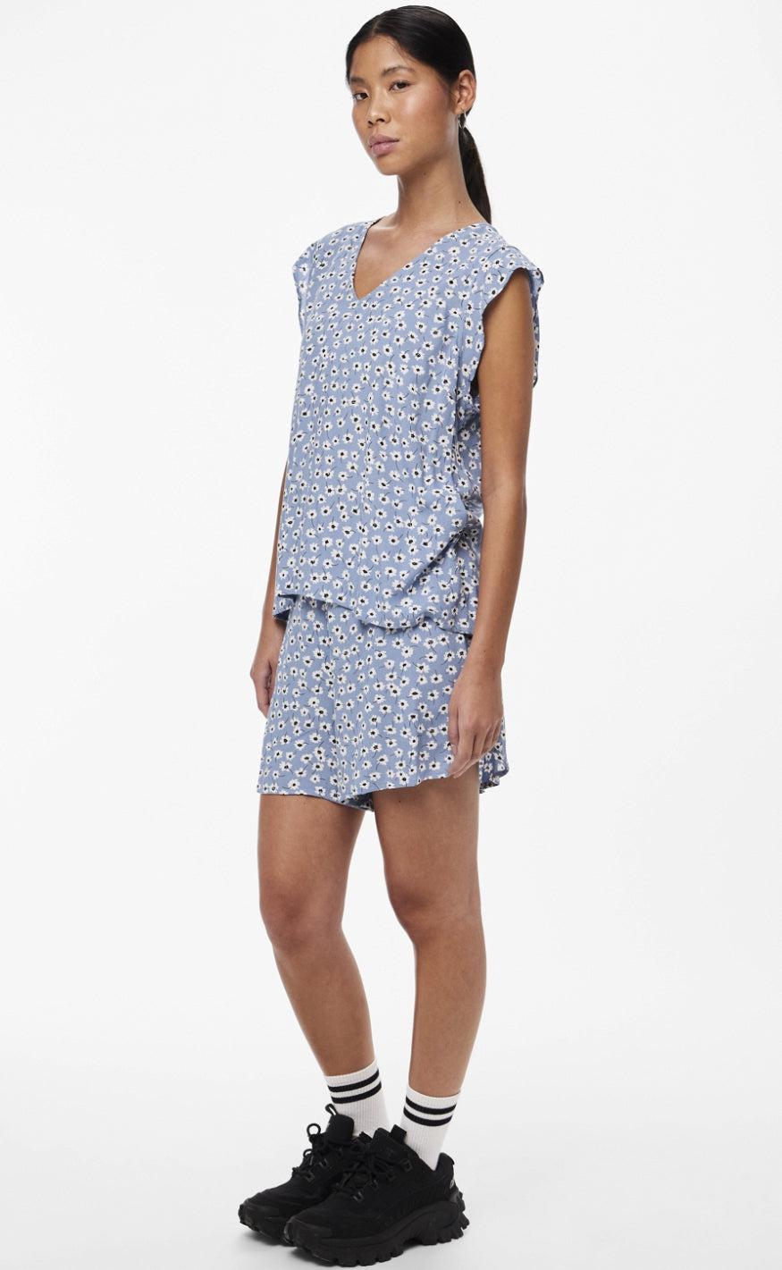 PIECES Top - Nya - Faded Denim