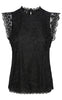 PIECES Top - Olline - Black